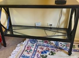 Black 2 tier sofa Table