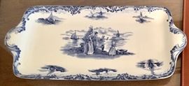 Delft blue serving platter