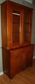 GREAT Antique Walnut Stepback Cupboard - Excellent Condition 