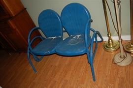 1950's Metal Porch Glider