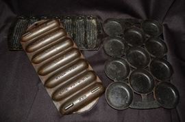 Griswold, Etc. Cast Iron Muffin Pans, Cornbread