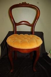 Victorian Carved Walnut Chair