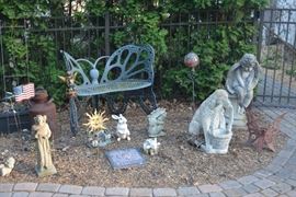 Just a small sample of many outdoor figurines. There is also a large angel fountain, bird baths, planters, etc.