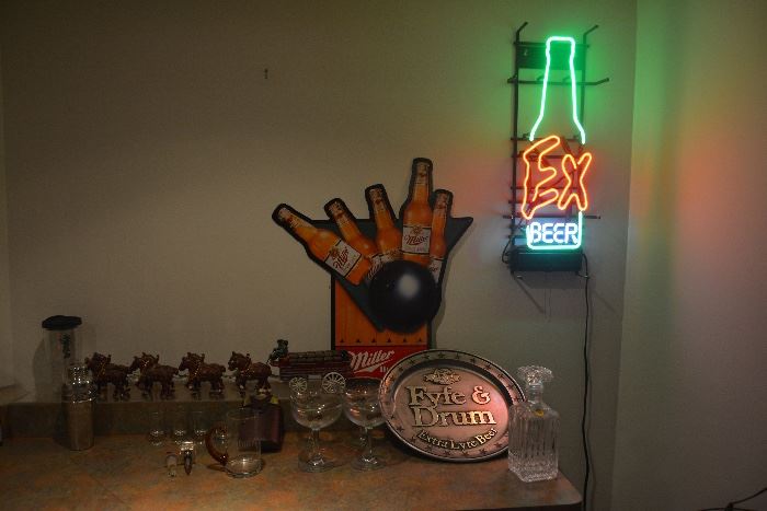 A sample of some of the bar related items available.