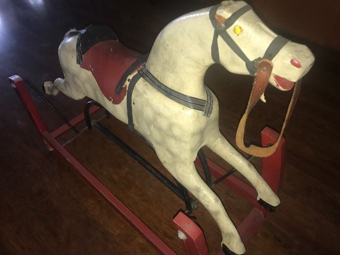 Vintage glider horse!