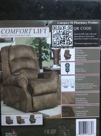 Lift chair with heat and massage features.