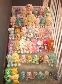 54 vintage Care Bears. (44 shown here).