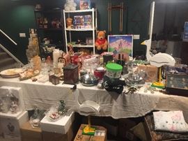 Christmas dishes, china, serving dishes, lots of treasures!