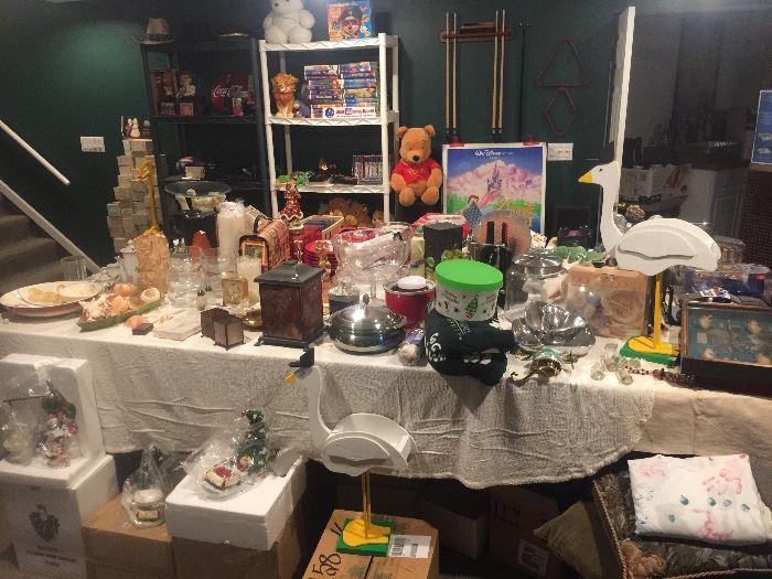 Christmas dishes, china, serving dishes, lots of treasures!