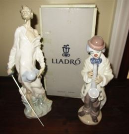 LLadro Don Quixote and Clown figurine w/ box