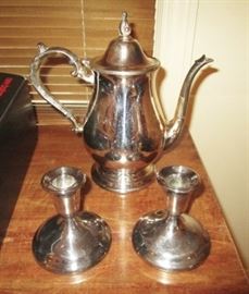 Misc. Silver plate hollow ware pieces