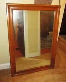 Large mirror, wood frame