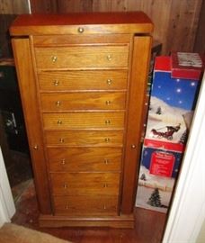 Tall jewelry chest