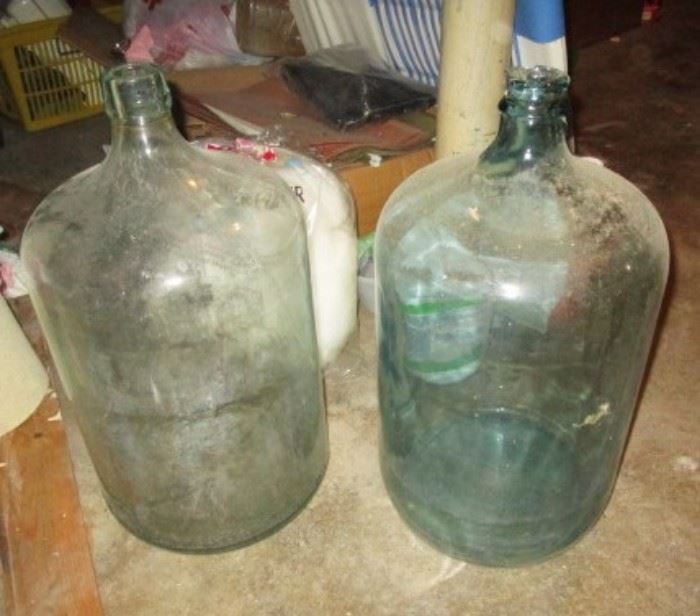 Large glass jugs/bottles