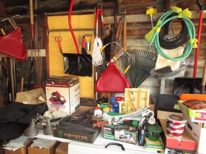A garage full of garden, tools, ladders plus so much more!
