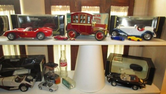 Model cars, most w/ boxes