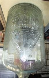 Silver Springs Water Company, Detroit, MI large 5 gallon glass water bottle  