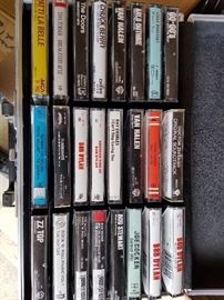 Cassette tapes
Van Halen
Bob Dylan
The Doors 
ZZ Top
Go-go's 
