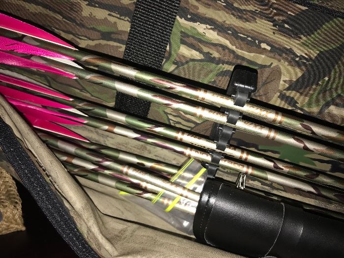 Fire Flite Compound Bow, Bag and Arrows; Sold as a set 