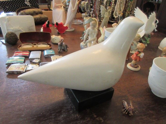 Carved dove by C. Hartwig