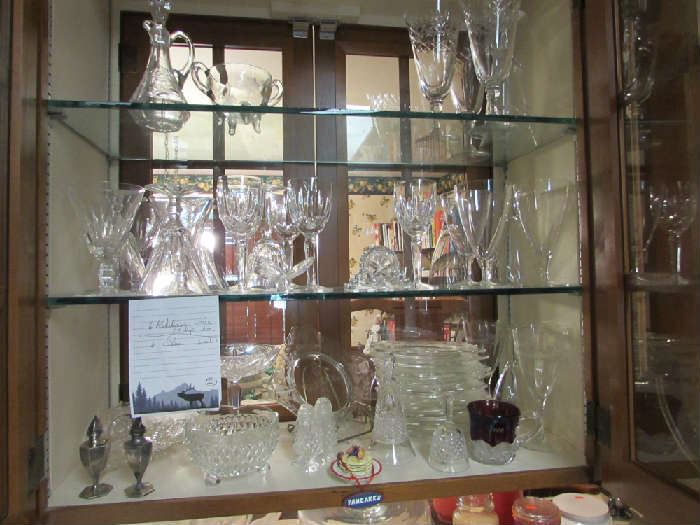assorted Waterford and other crystal