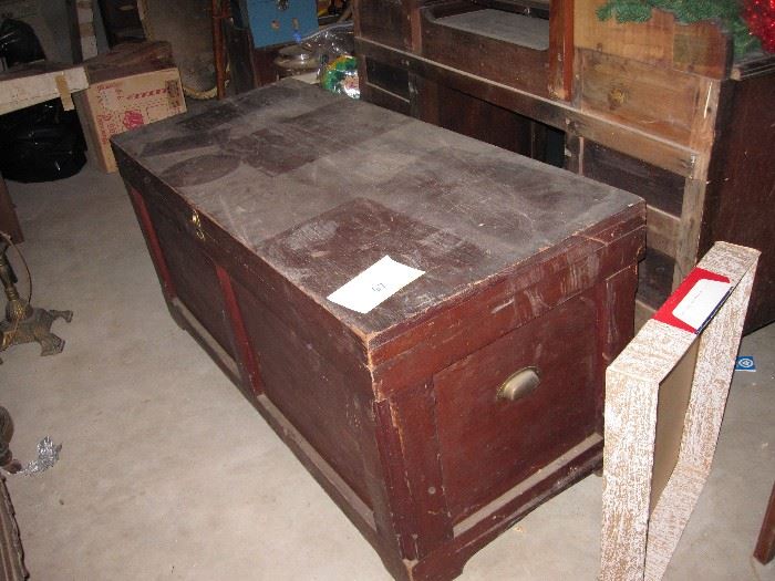 wooden chest