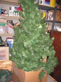 6 christmas trees and lots of decorating items for around the house
