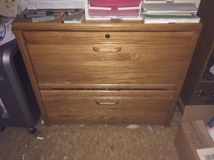 Solid oak office furnture