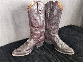 Size 8 1/2 D Men's Cowboy Western Boots Made in Te ...