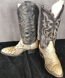 Tony Lama Size 8 EE Men's Cowboy Western Boots Sn ...