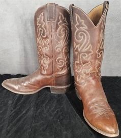 Justin Boots Size 11 1/2 D Men's Cowboy Western Bo ...