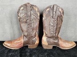 Size 11 D Men's Cowboy Western Boots Lizard