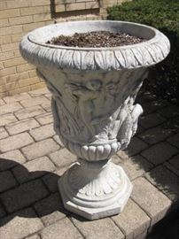 Large cement urn