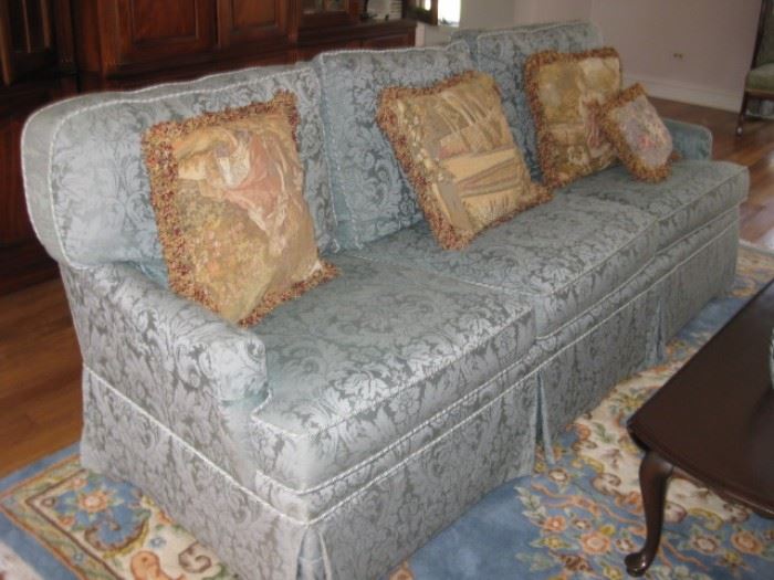 Gorgeous skirted sofa