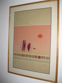 Abstract print signed