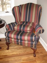 Striped wingback