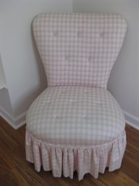 Pretty skirted vanity chair