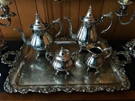 Baroque Wallace Silver plate Serving Set
