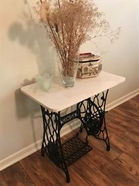 Marble Top with Singer Base