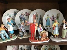 Norman Rockwell Four Seasons Tender Years  Summer Cool Aid, Spring    Spring Tonic,  Winter New Year Look, Fall Chilly Reception