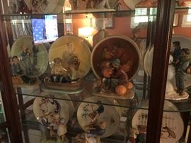 Norman Rockwell Four Seasons Spring Soaring Spirits, Winter Snow Sculpture, Summer Fish Finders,  Fall Ghostly Gourde 