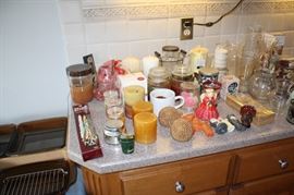 Assorted candles and such
