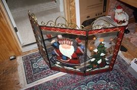 Christmas firescreen
