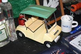 Small toy golf cart