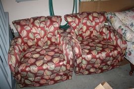 Nice pair of chairs that rock and swivel