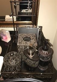 Lots of high end bathroom accessories all priced to go!