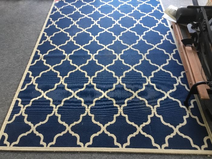 Blue navy outdoor mat 