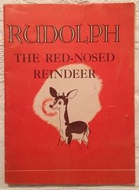 Original 1st Edition - Rudolph the Red-Nosed Reindeer ~ Montgomery Ward {1939}