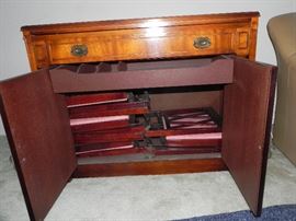 This opens up to a table and 4 chairs ! $250.00