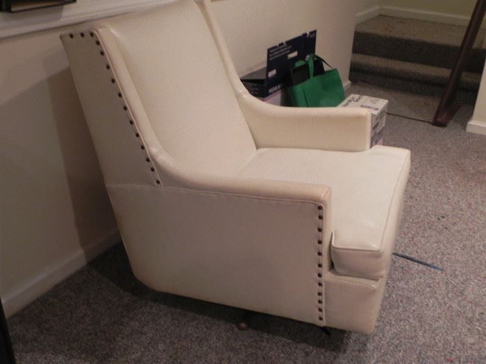 Mid Century modern rocking swivel sofa chair !